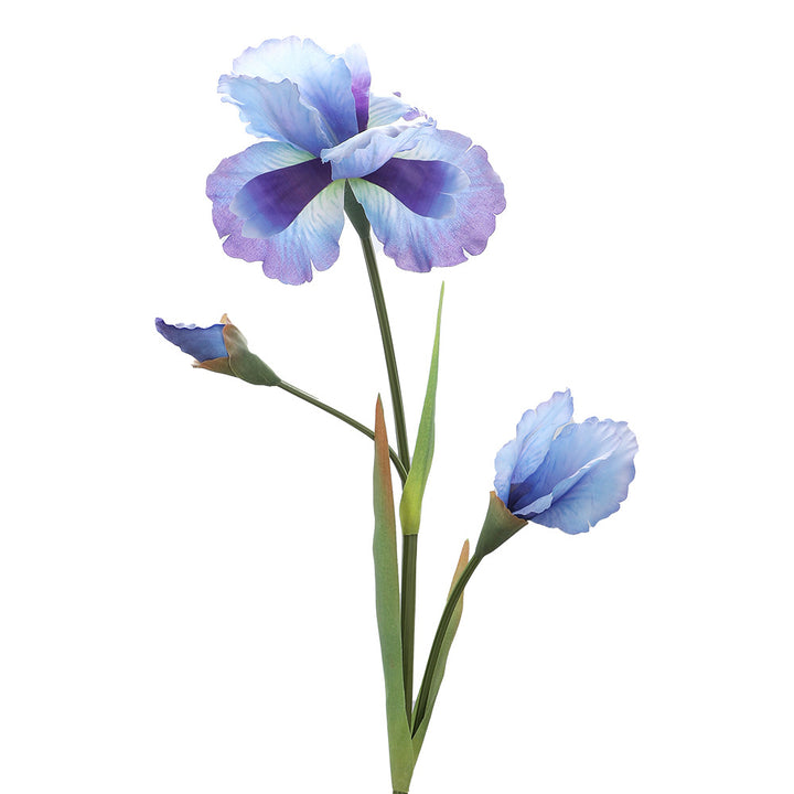 Artificial Iris Flower Stem with Realistic Details