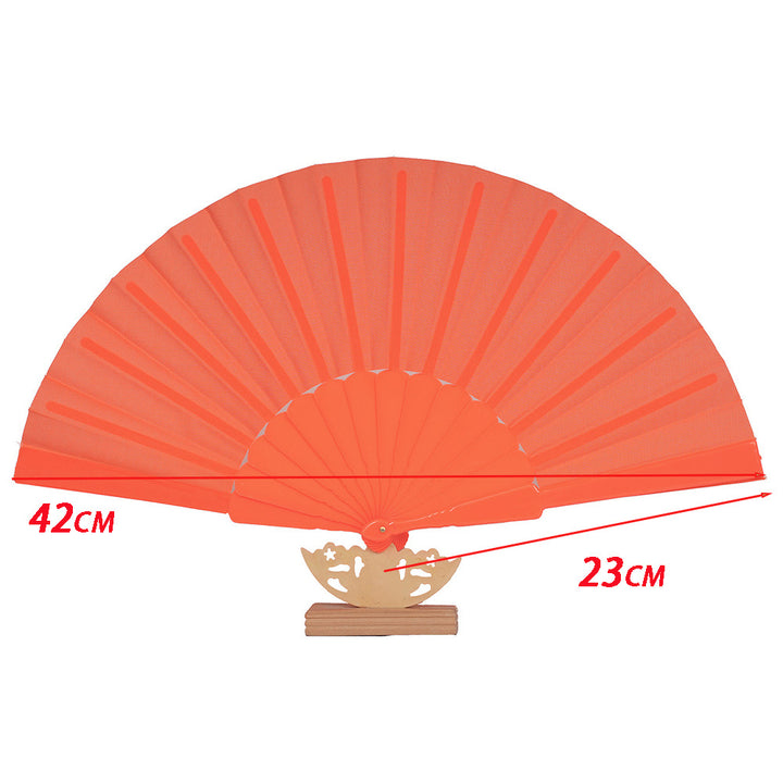 Ladies decorative fan with elegant wooden handle Kalsten