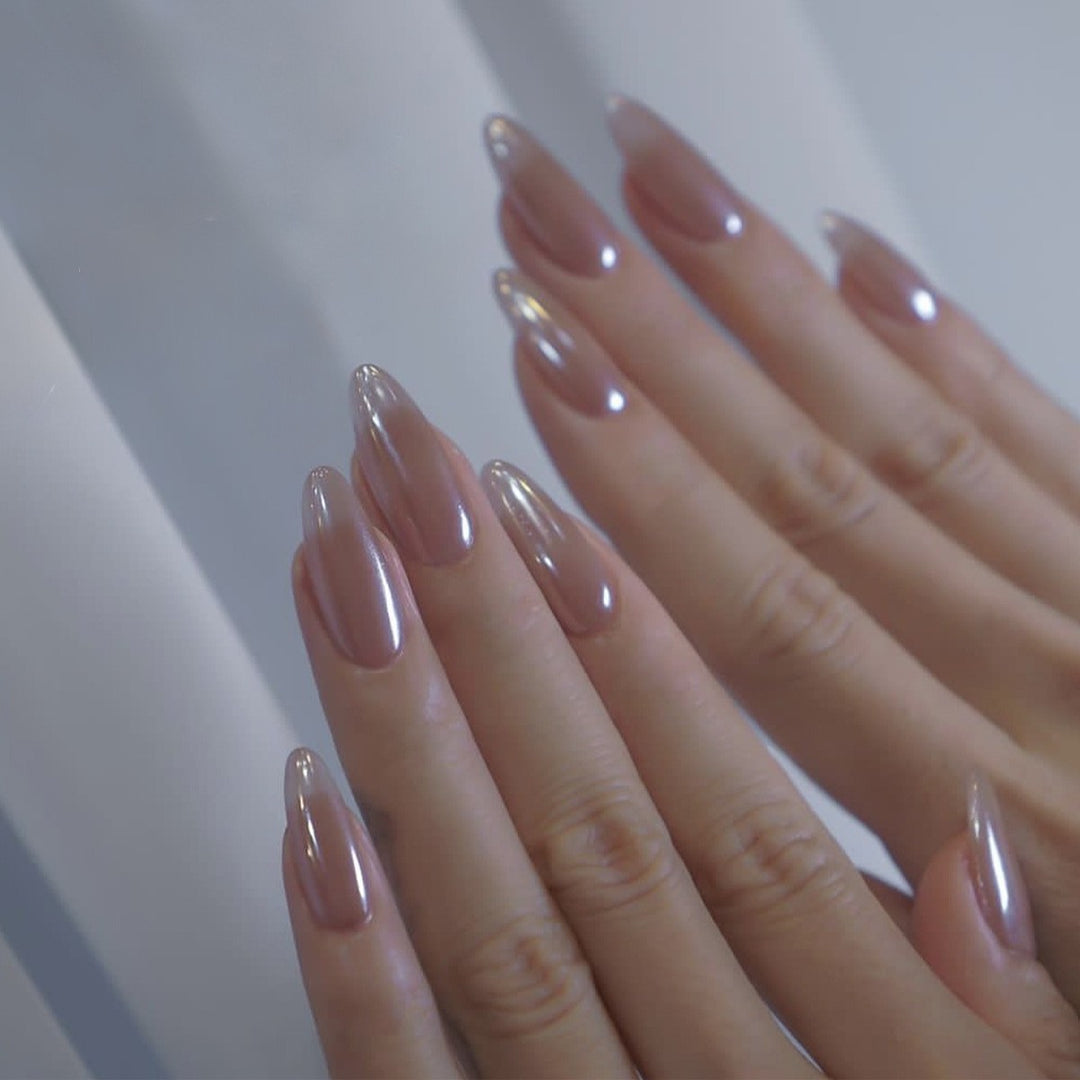 Glossy Gel Nail Extensions Kalsten