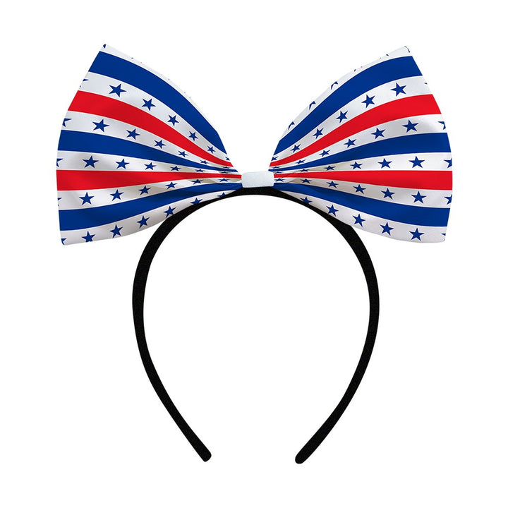 Women's decorative bow headband with oversized fabric bow and flexible headband Kalsten