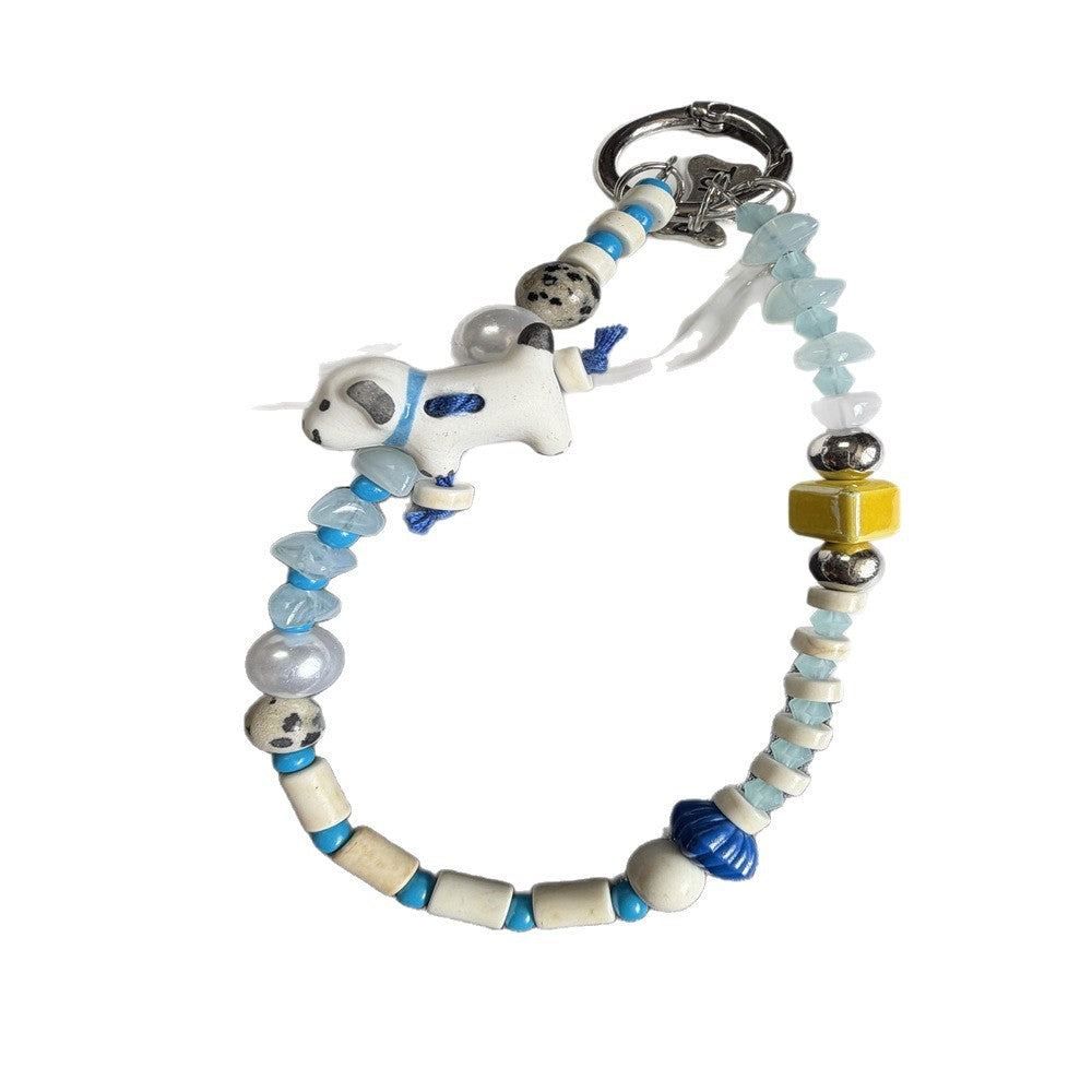 Beaded Pet-Themed Keychain Kalsten