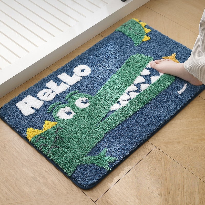 Fun Frog-Themed Bath Mat