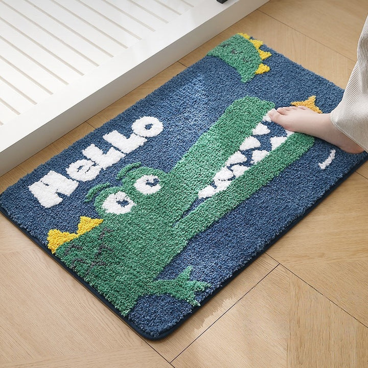 Fun Frog-Themed Bath Mat