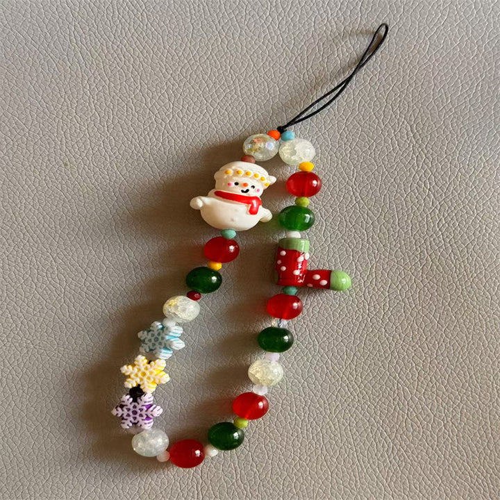 Festive Charm Beaded Phone Lanyard Kalsten