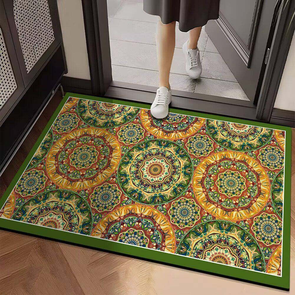 Vibrant Geometric Design Entrance Mat