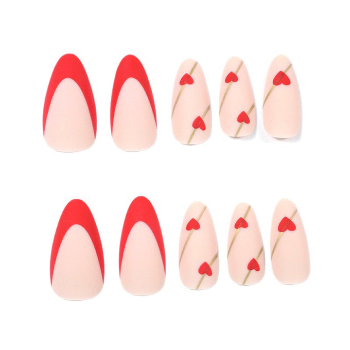 Artistic Heart-Embellished Nail Art Kalsten