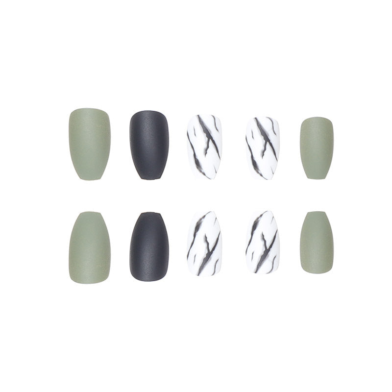 Matte Finish Stiletto Press-On Nails Kalsten