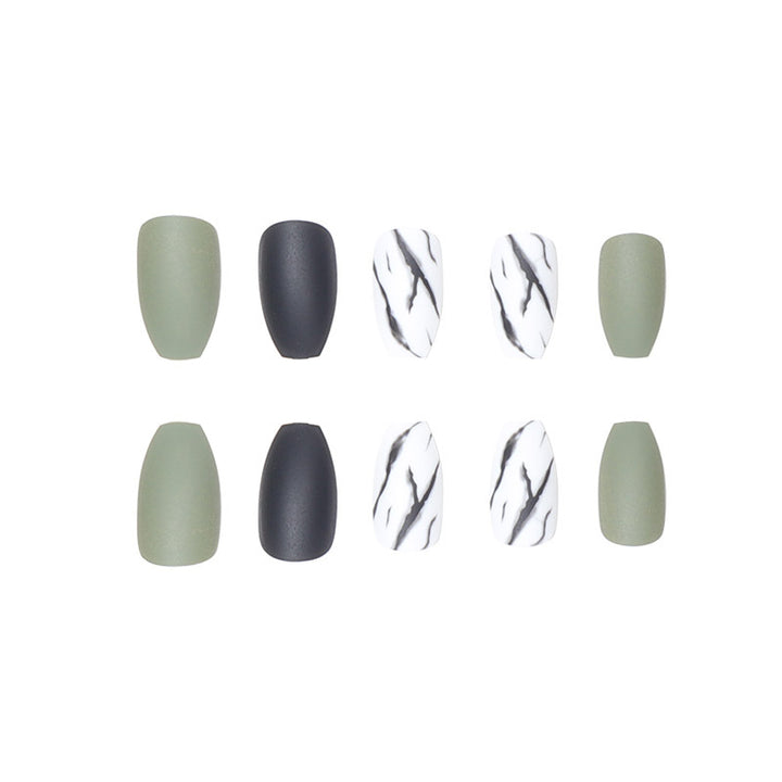 Matte Finish Stiletto Press-On Nails Kalsten