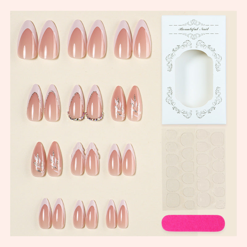 Elegant Floral Press-On Nail Art Kit Kalsten