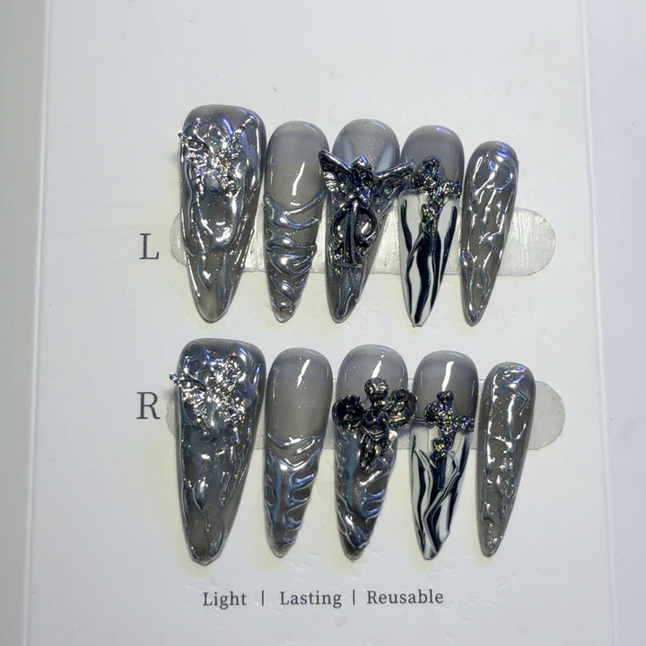 Artistic 3D Nail Art Enhancements
