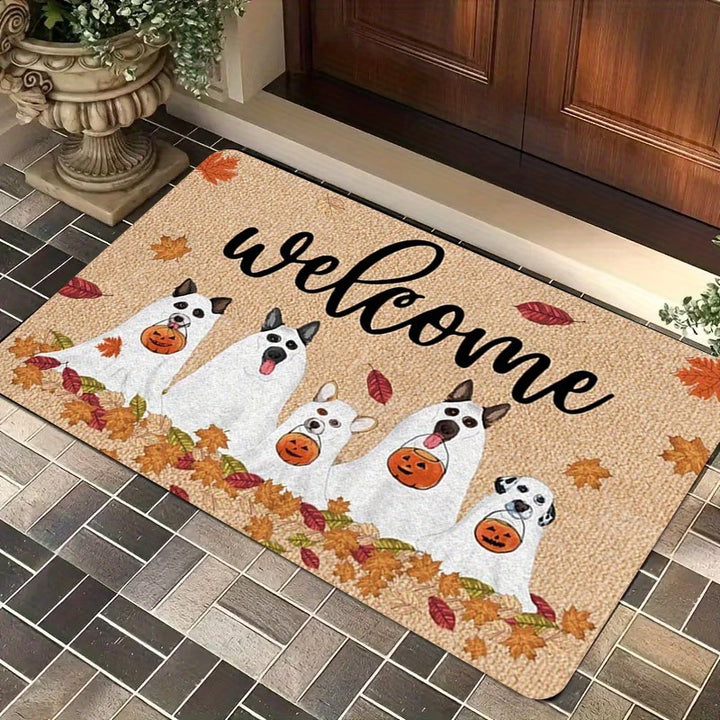 Halloween-Themed Decorative Doormat
