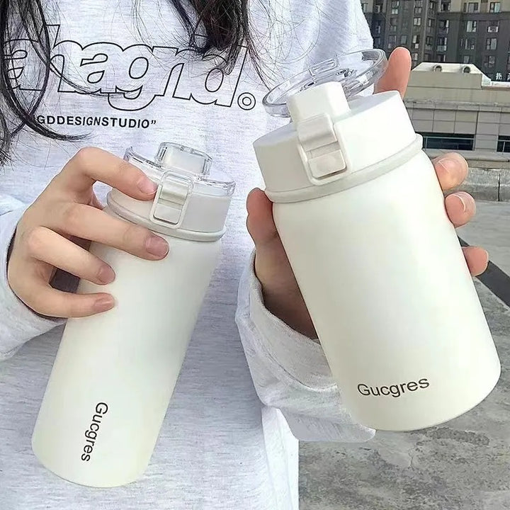 Women's vacuum flask with practical flip top and ergonomic design Kalsten