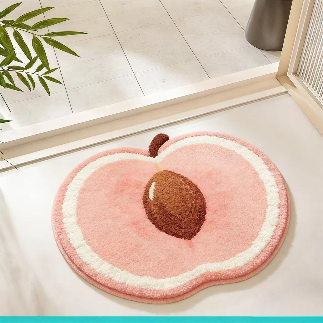 Fruit-Shaped Plush Bath Mat