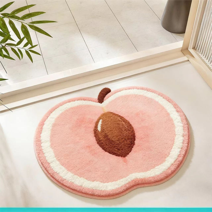 Fruit-Shaped Plush Bath Mat