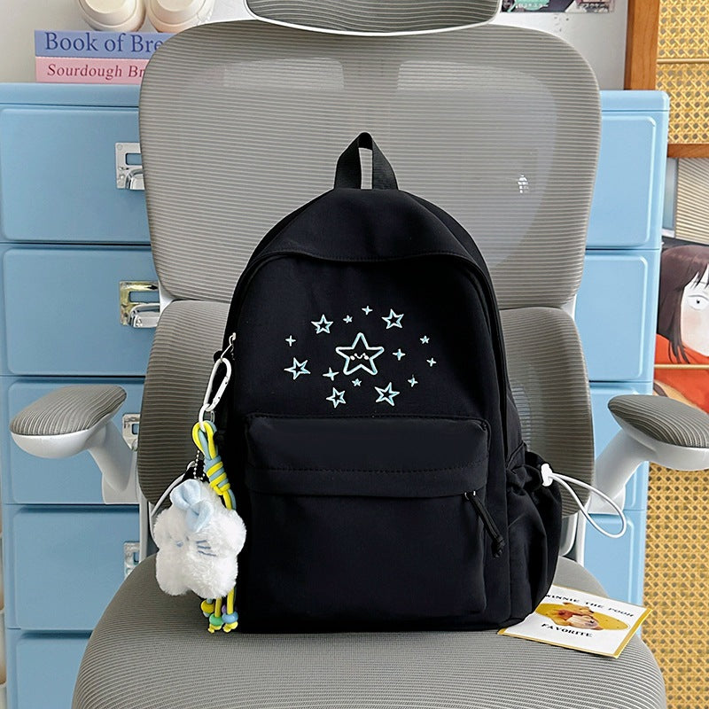 Cute Printed Star-Embellished Backpack Kalsten