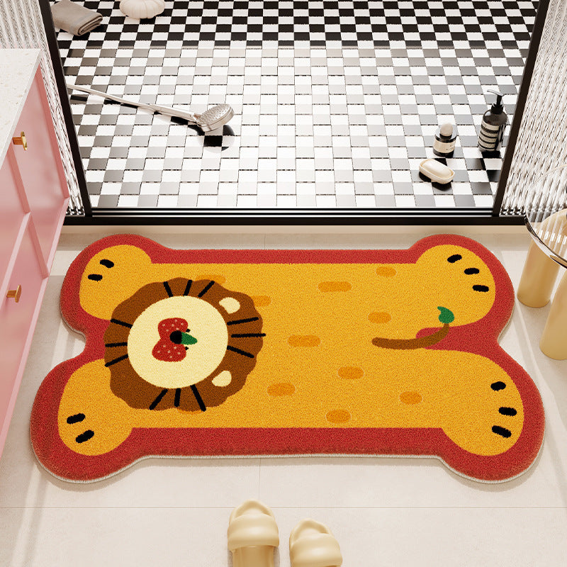 Plush Bear-Shaped Bath Mat