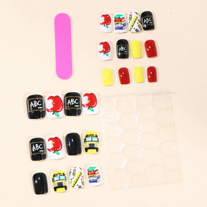 School-Themed Nail Art Set Kalsten