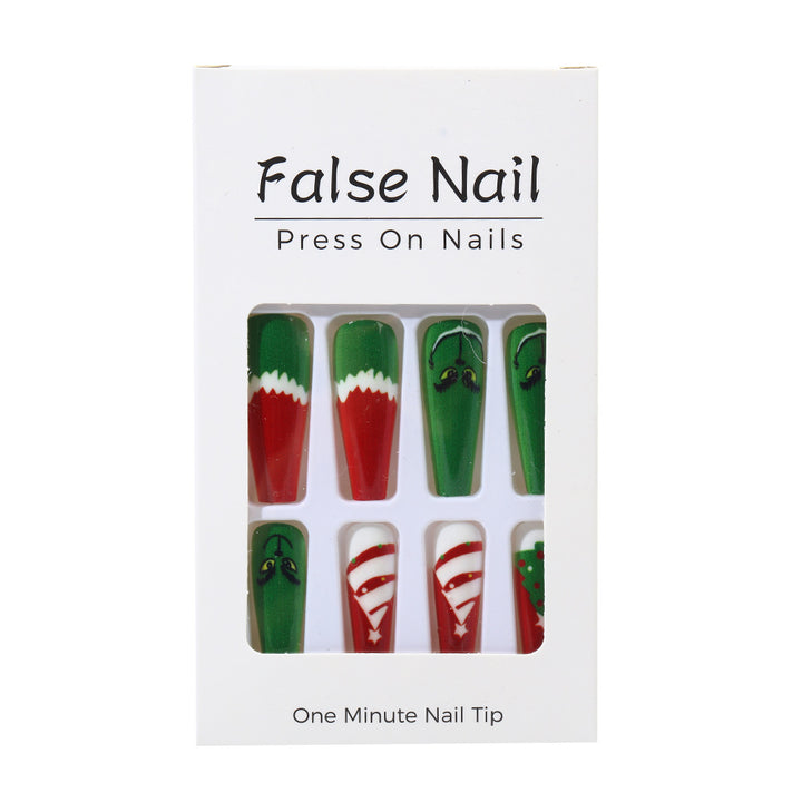 Festive artificial nails with Christmas motifs Kalsten