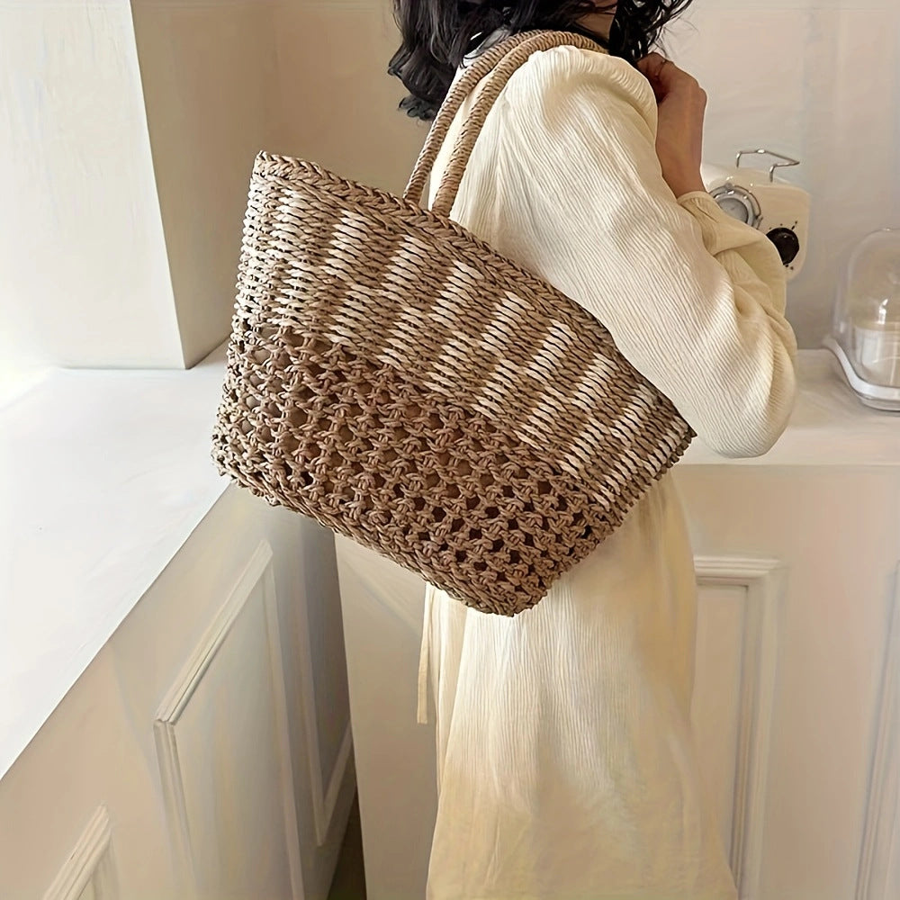 Basket bag with unique weaving structure Kalsten