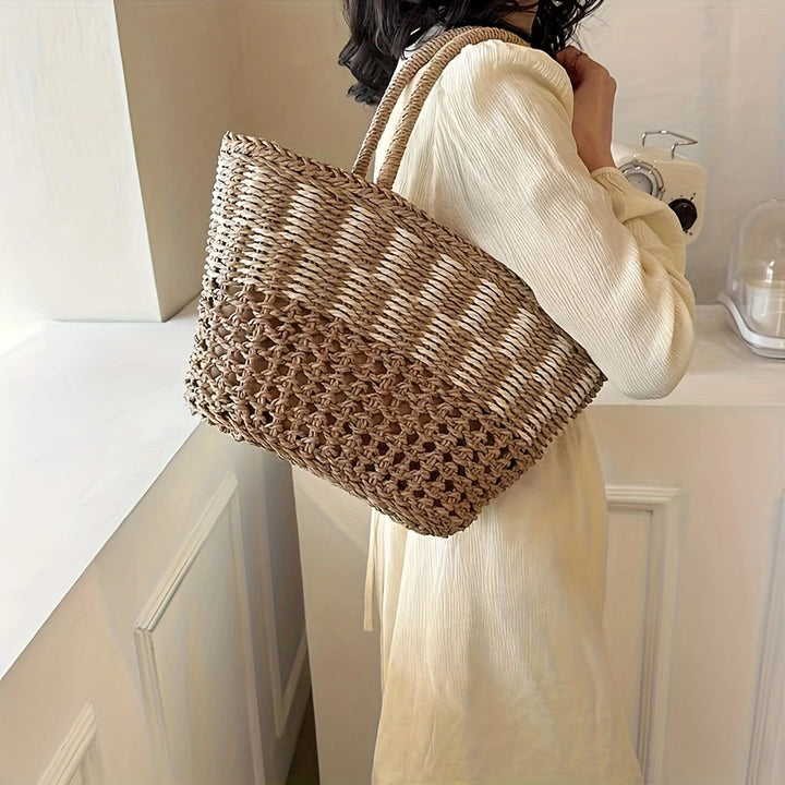 Basket bag with unique weaving structure Kalsten