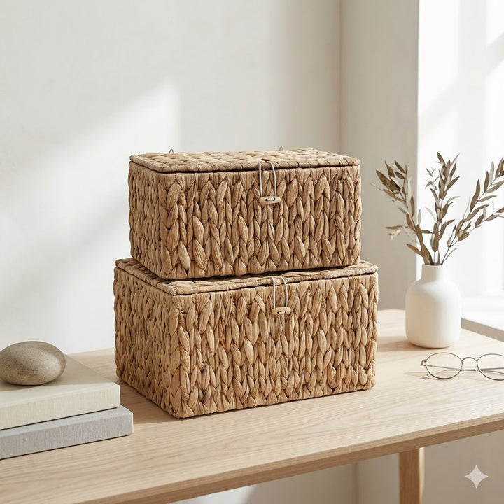 Handcrafted Storage Basket Made of Natural Materials Kalsten