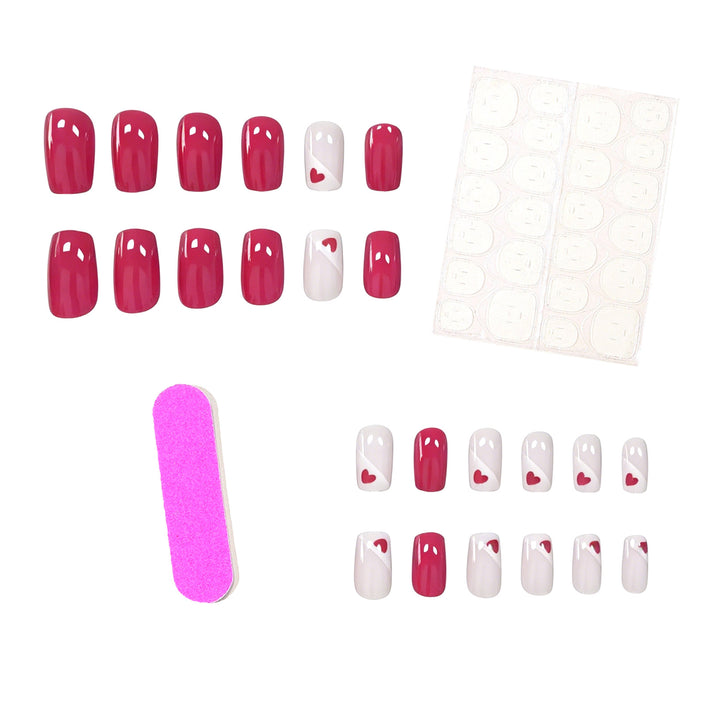 Heart-Embellished Nail Art Enhancements Kalsten