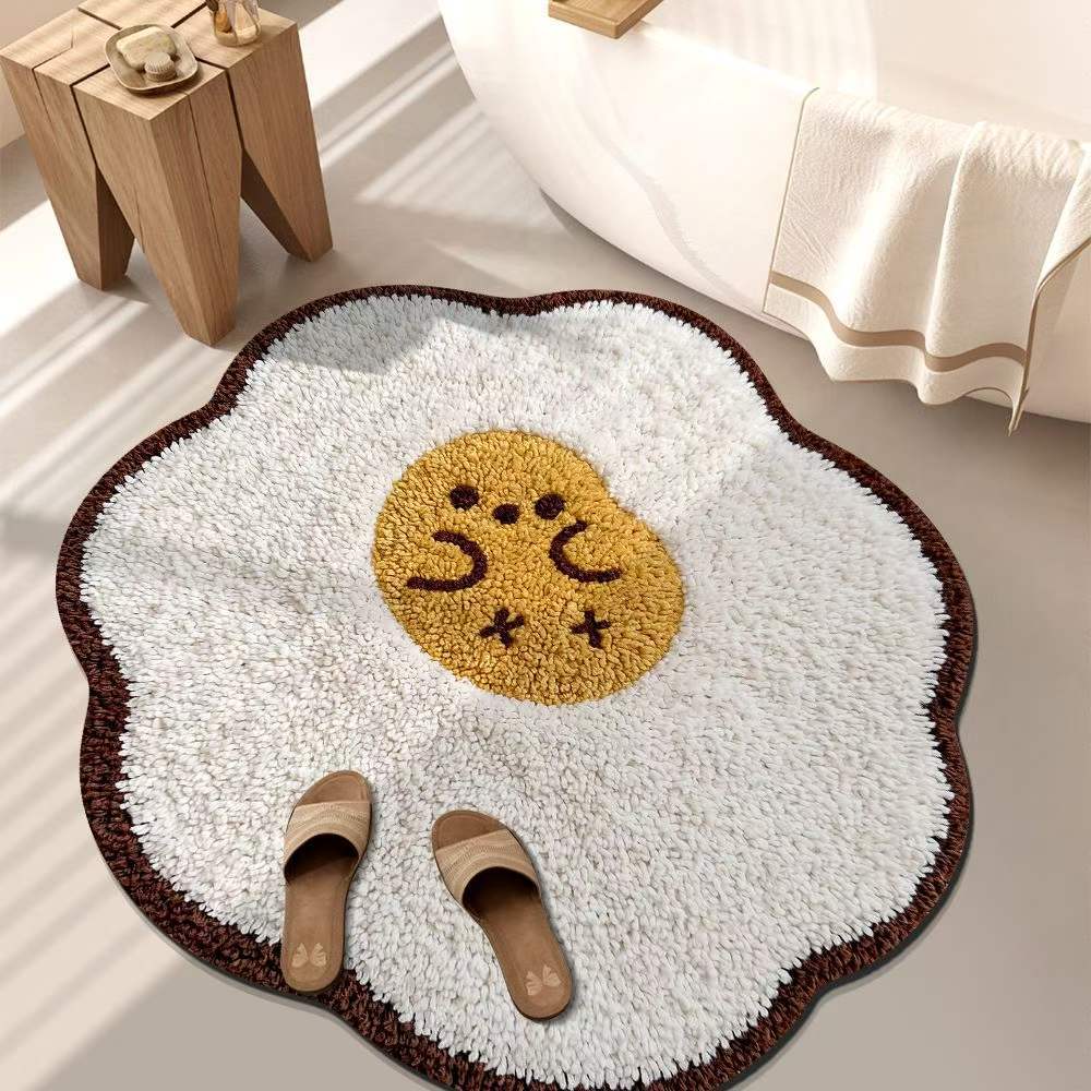 Playful Tiger-Themed Bathroom Mat Kalsten