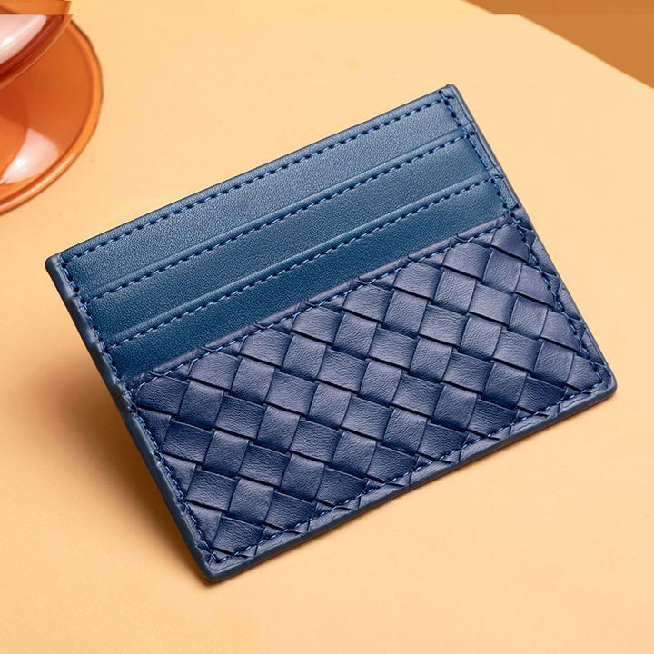 Premium Woven Leather Cardholder Kalsten