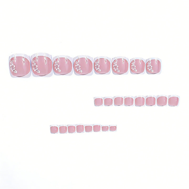 Floral Decorative Gel Toenail Art Kalsten