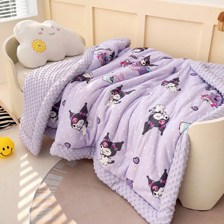 Girls cuddly blanket with versatile animal motif Kalsten