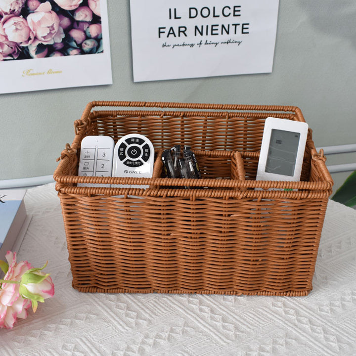 Versatile Woven Storage Organizer with Compartmentalized Design Kalsten