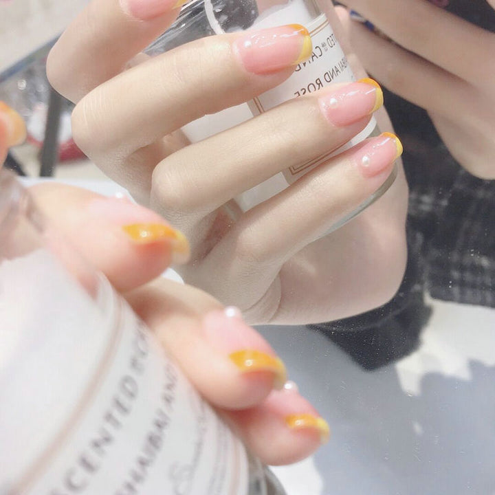 Acrylic Nail Set with Cheerful Fruit Design and Creative Accents Kalsten