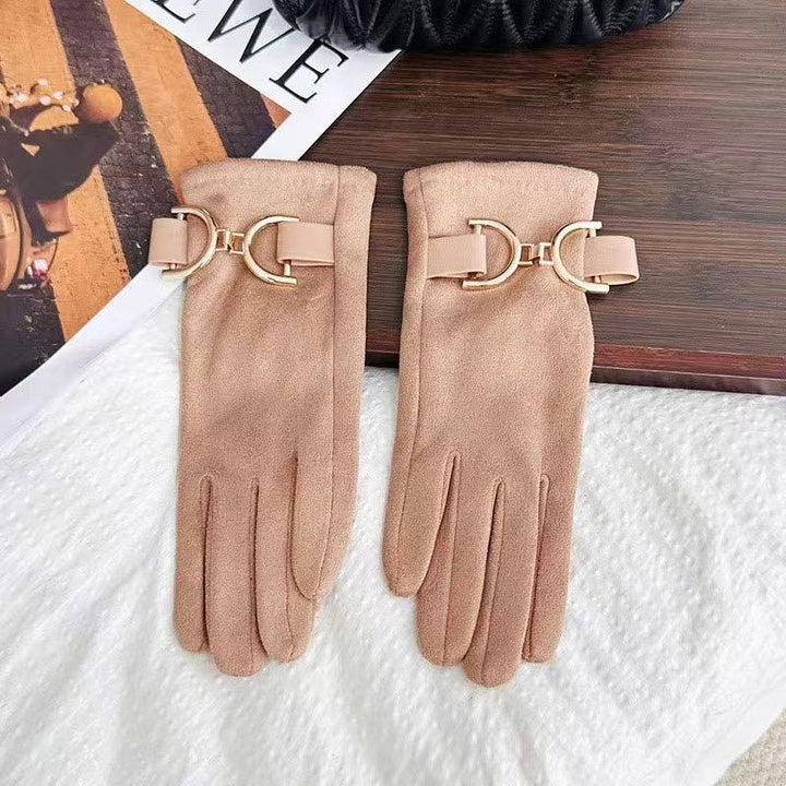 Elegant Fashion Gloves with Decorative Buckle Kalsten