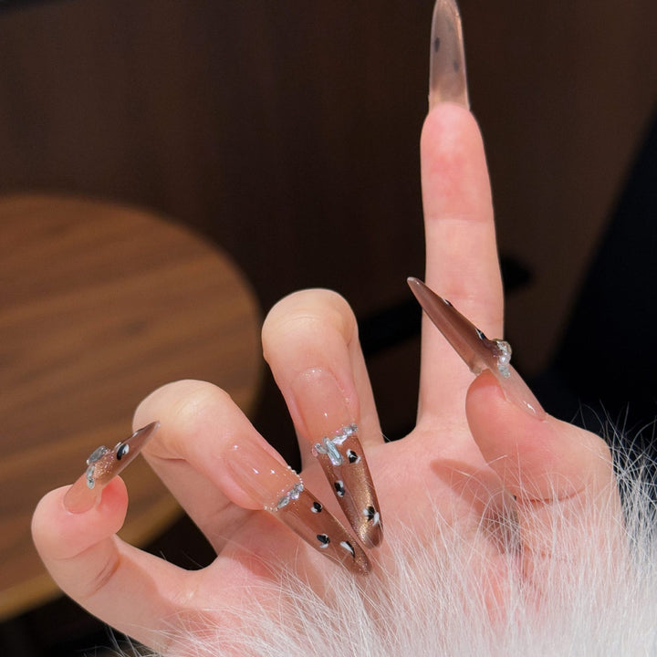 Decorative Stiletto Press-On Nail Extensions Kalsten
