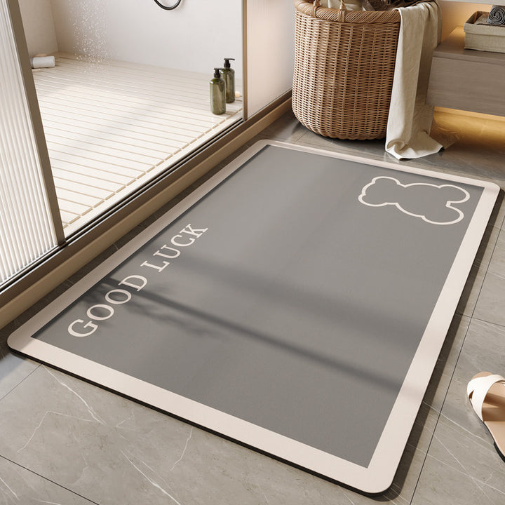 Decorative Floral Bath Mat Kalsten