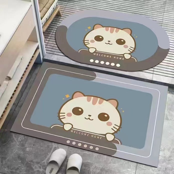Cartoon-Themed Welcome Mat Kalsten