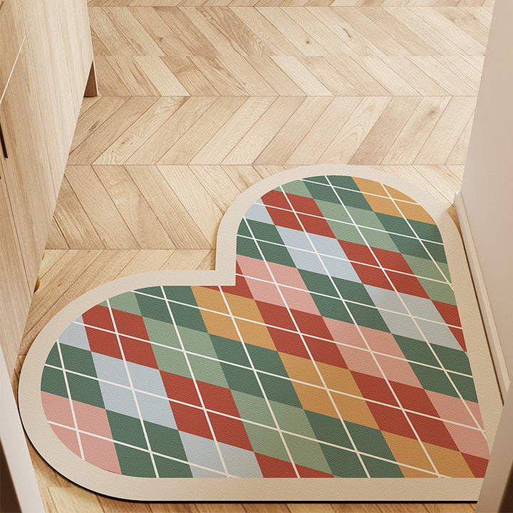 Heart-Shaped Non-Slip Bath Mat Kalsten