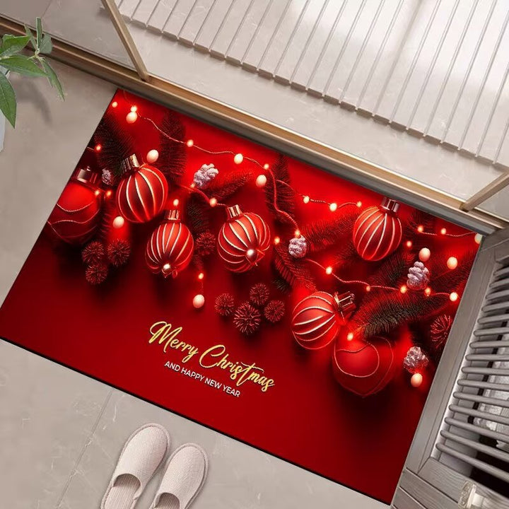 Festive Holiday Welcome Mat