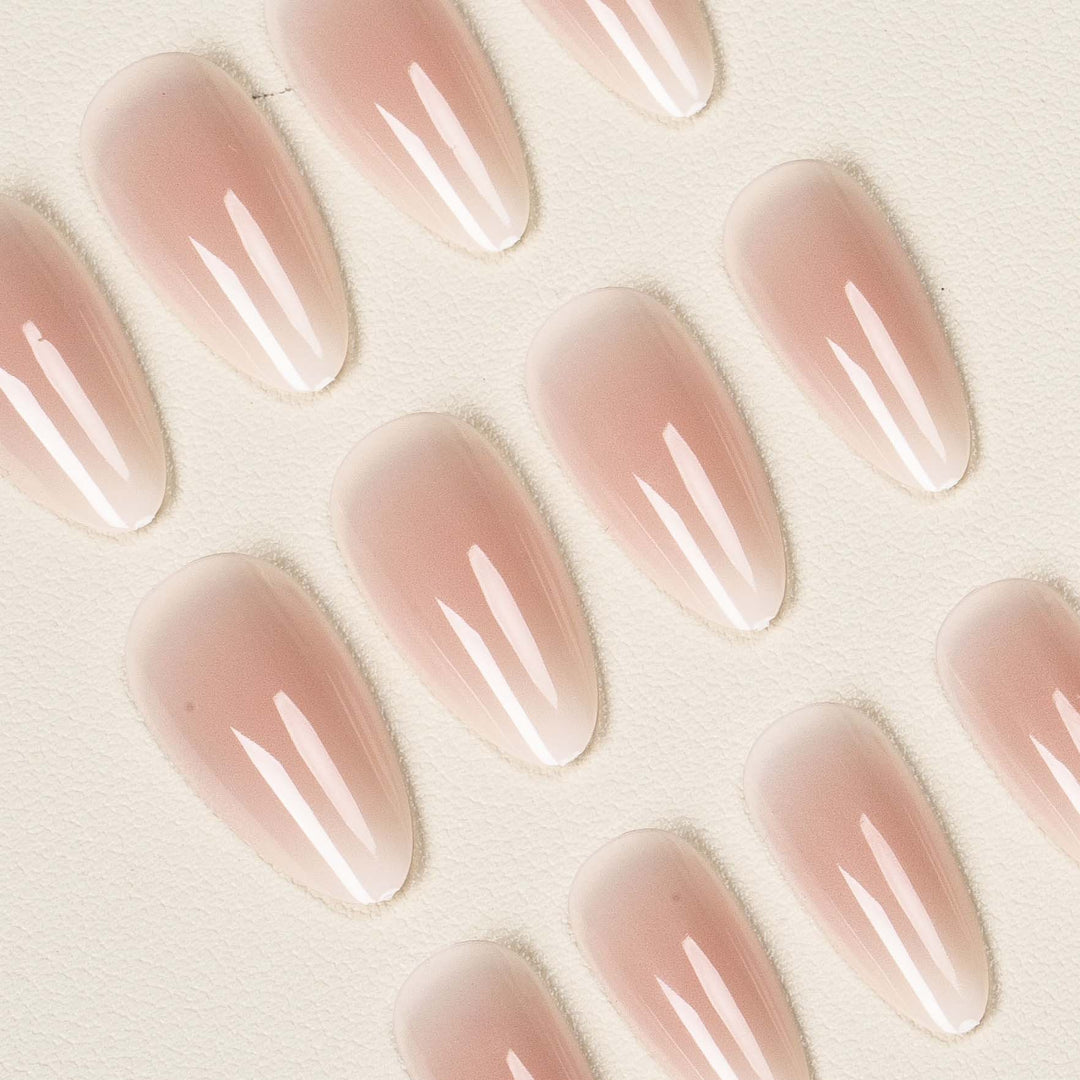 Elegant Press-On Almond Shaped Nail Set