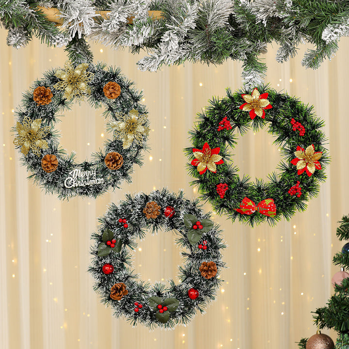 Festive Reindeer Door Wreath Decoration Kalsten