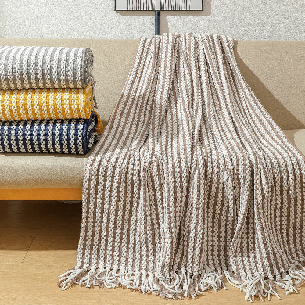 Textured Weave Throw Blanket