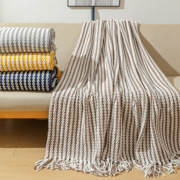 Textured Weave Throw Blanket