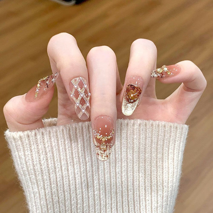 Artistic Decorative Press-On Nail Set Kalsten