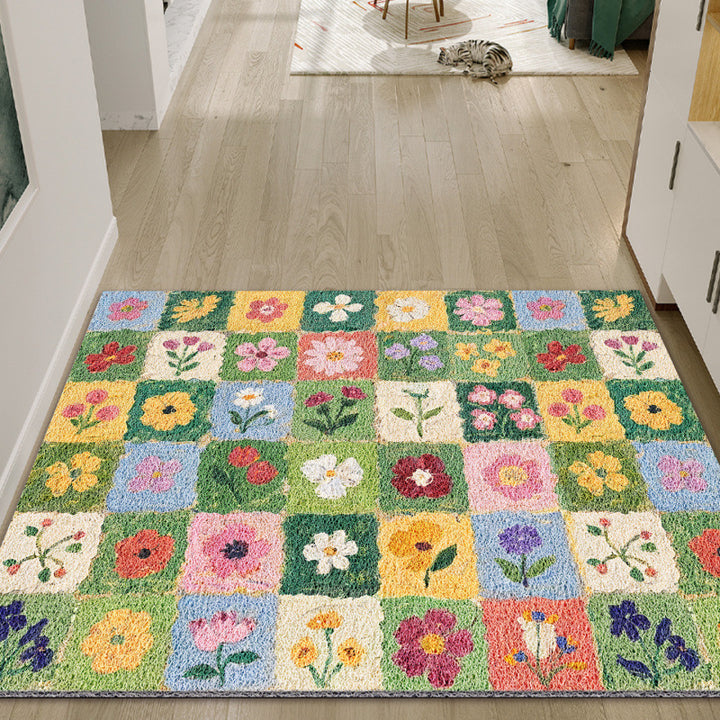Floral Patchwork Area Rug Kalsten