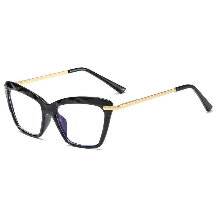 Women's fashionable oversized glasses with elegant metal frame Kalsten