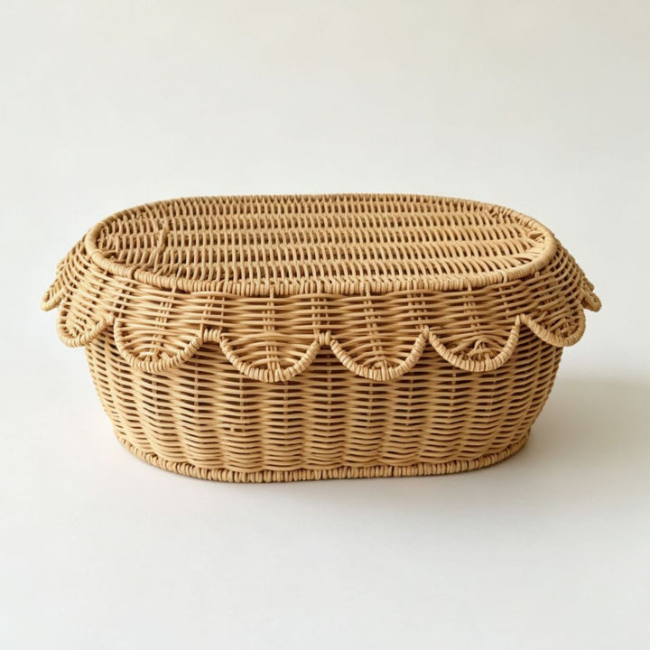 Ornate decoration basket made from natural materials Kalsten