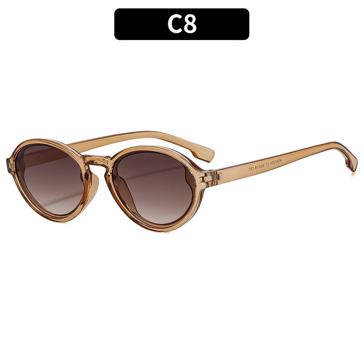 Vintage-Inspired Elegant Oval Sunglasses