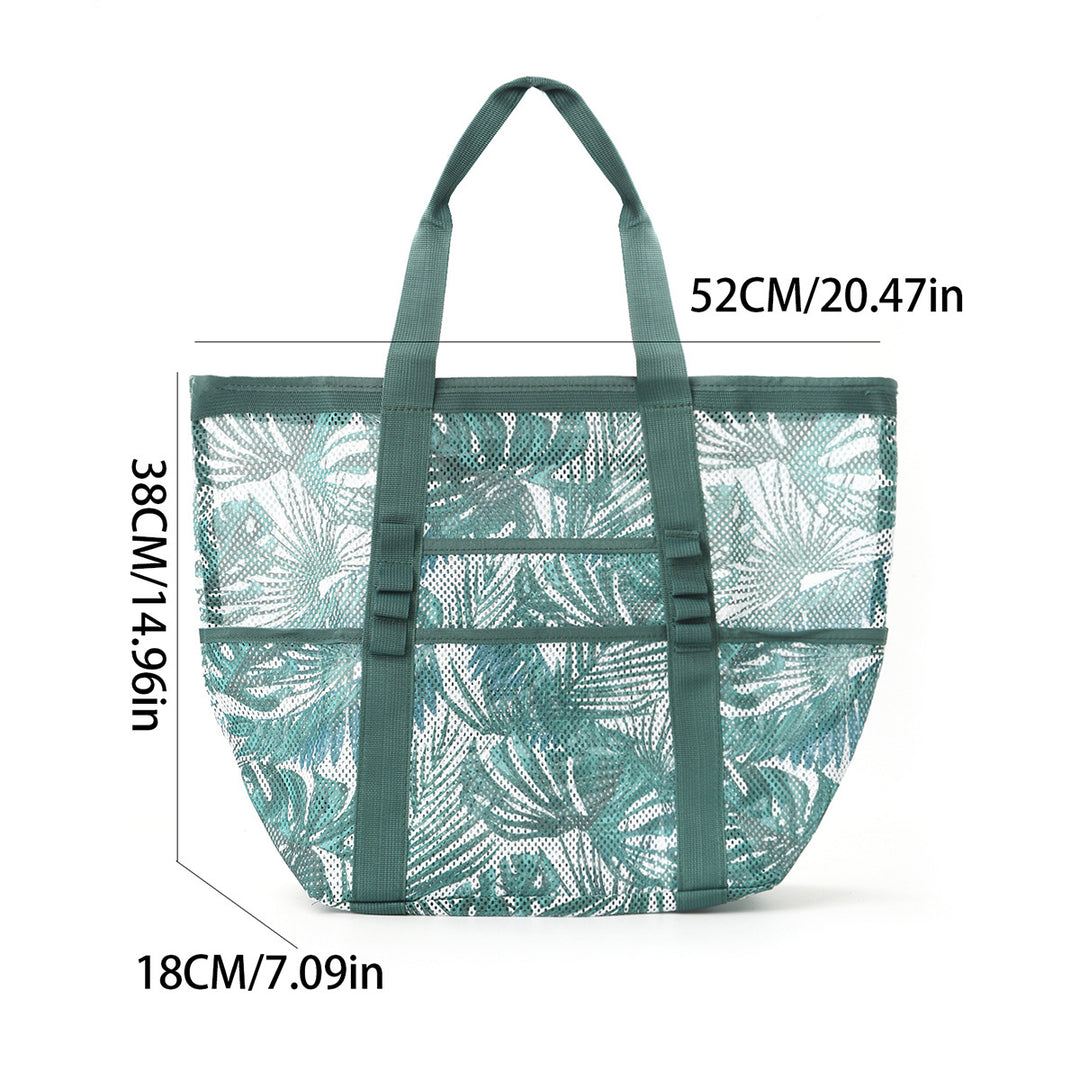 Mesh Beach Bag with Colorful Design Kalsten