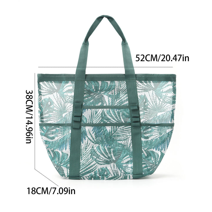 Mesh Beach Bag with Colorful Design Kalsten