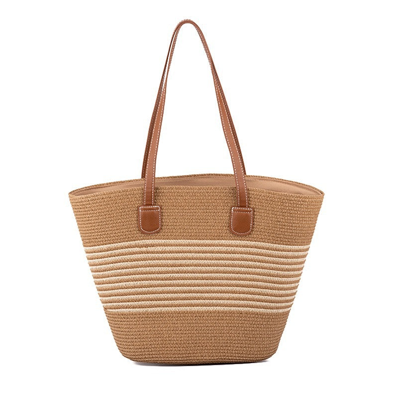 Stylish beach bag with decorative striped pattern Kalsten